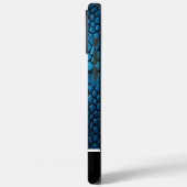 Blaues Schlangenmuster in sanftem Licht Case-Mate iPhone Hülle (Rückseite / Links)