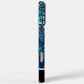 Blaues Schlangenmuster in sanftem Licht Case-Mate iPhone Hülle (Rückseite / Rechts)