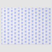 Blaues Schleifenmuster Seidenpapier (Vorderseite)