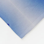 blaues Schmetterlingsflügelmuster fertigen girly Fleecedecke (Ecke)