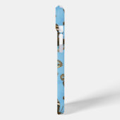 Blaues Schmetterlingsmuster Case-Mate iPhone Hülle (Rückseite / Links)