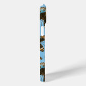 Blaues Schmetterlingsmuster Case-Mate iPhone Hülle (Rückseite / Rechts)