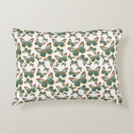 Blaues Schmetterlingsmuster Dekokissen