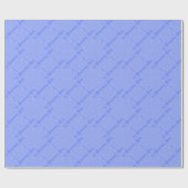 Blaues Schmetterlingsmuster Geschenkpapier (Flach)