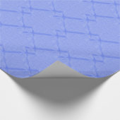 Blaues Schmetterlingsmuster Geschenkpapier (Ecke)