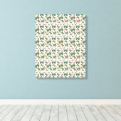 Blaues Schmetterlingsmuster Leinwanddruck (Insitu (Holzboden))