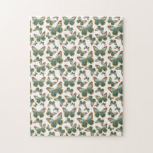 Blaues Schmetterlingsmuster