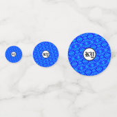 Blaues Schmetterlingsmuster von Kenneth Yoncich Konfetti (Rückseiten)