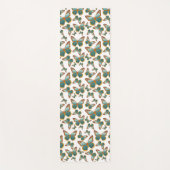 Blaues Schmetterlingsmuster Yogamatte (Vorderseite)