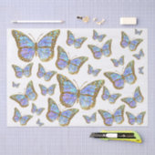 blaues Schmetterlingspapier Seidenpapier (Handwerk)