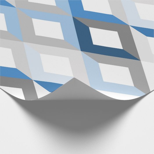 blaues Schmiedepapier Geschenkpapier (Ecke)