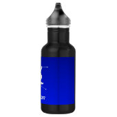 Blaues Schnee-Skifahren Trinkflasche (Rechts)