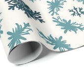 ❄️ Blaues Schneeflocken-Winter-Verpackungspapier f Geschenkpapier (Rolleneckpunkt)