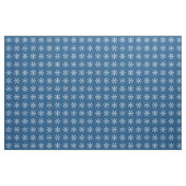 Blaues Schneeflockenmuster Stoff (Fat Quarter (45,7 x 55,9 cm))
