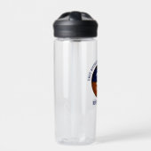 Blaues schwarzes Basketball-Team - Mädchen Trinkflasche (Vorderseite)