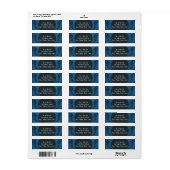 Blaues & schwarzes gothisches Vintage-Design (Vorne)