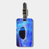 Blaues schwarzes Loch der NASAs Gepäckanhänger (Vorderseite vertikal)