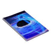Blaues schwarzes Loch der NASAs Notizblock (Rechte Seite)