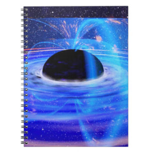 Blaues schwarzes Loch der NASAs Notizblock