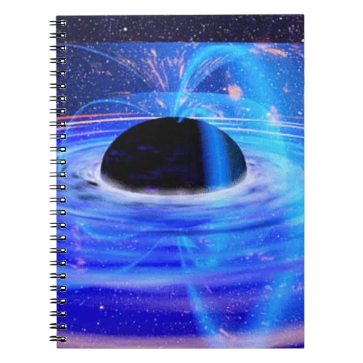 Blaues schwarzes Loch der NASAs Notizblock (Vorderseite)