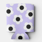 Blaues Schwarzes Meer Elegante Tropische Blume Dosenkühler (Rückseite)