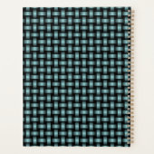 Blaues, schwarzes Muster Planer (Rückseite)
