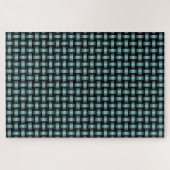 Blaues, schwarzes Muster Puzzle (Horizontal)
