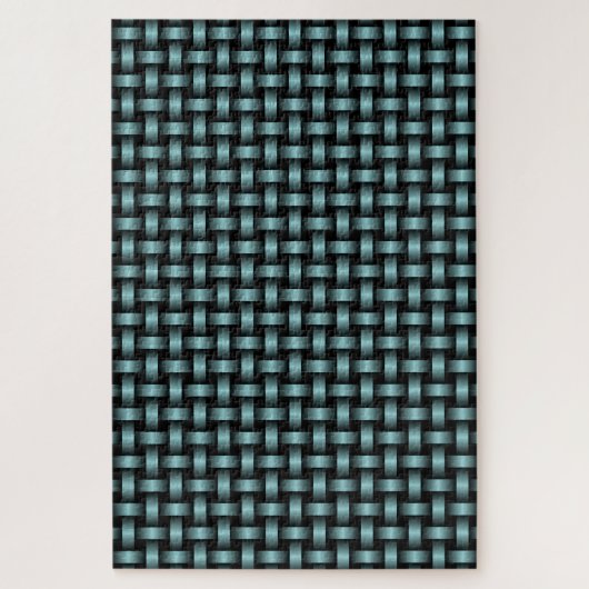 Blaues, schwarzes Muster Puzzle (Vertikal)