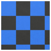 Blaues schwarzes Schachbrettmuster für den Karo Stoff (Nahaufnahme)
