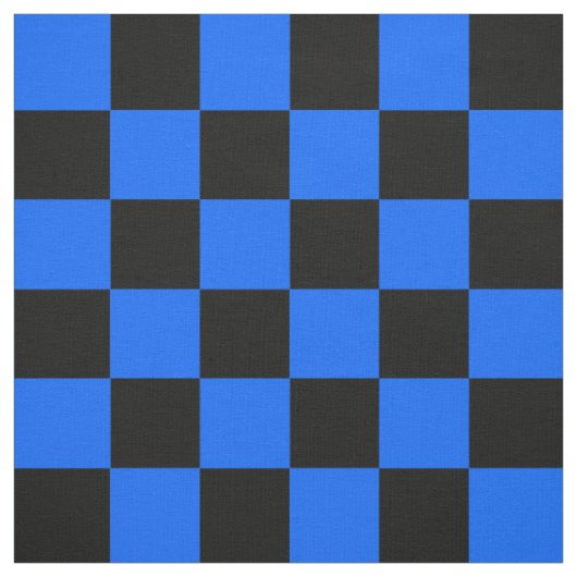 Blaues schwarzes Schachbrettmuster für den Karo Stoff (Muster)