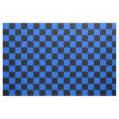 Blaues schwarzes Schachbrettmuster für den Karo Stoff (Fat Quarter (45,7 x 55,9 cm))
