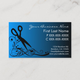 Blaues Schwarzes verblassen Visitenkarte