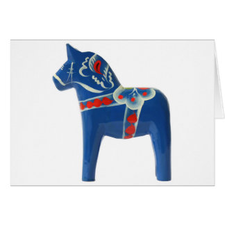 Blaues Schwede Dala Pferd