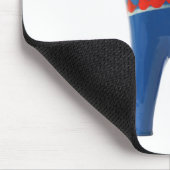 Blaues Schwede Dala Pferd Mousepad (Ecke)