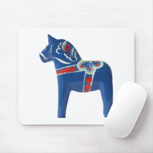 Blaues Schwede Dala Pferd Mousepad (Mit Mouse)