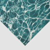 Blaues Schwimmbecken Meerwasser Seidenpapier (Ausschnitt)