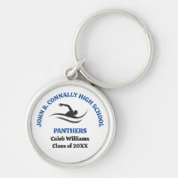 Blaues Schwimmteam Personalisierter Schwimmer