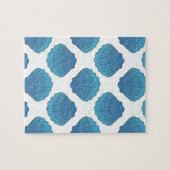 Blaues Seashell-Mosaikmuster Puzzle (Horizontal)