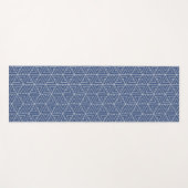 Blaues Sechseck-Muster-Yoga-Matte Yogamatte (Vorderseite (Horizontal))