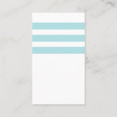 Blaues Seeanker-Monogramm Visitenkarte (Rückseite)