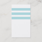 Blaues Seeanker-Monogramm Visitenkarte (Rückseite)