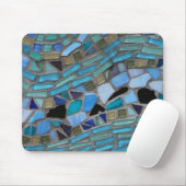 Blaues Seeglas-Mosaik Mousepad (Mit Mouse)