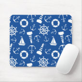Blaues Seemuster Mousepad (Mit Mouse)