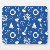 Blaues Seemuster Mousepad (Vorne)