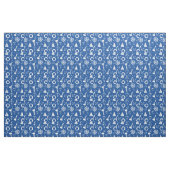 Blaues Seemuster Stoff (Fat Quarter (45,7 x 55,9 cm))