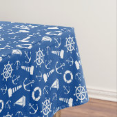 Blaues Seemuster Tischdecke (Beispiel)