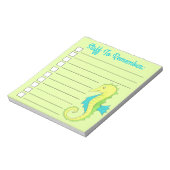 Blaues Seepferd Notizblock (Rotiert)