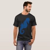 Blaues Seepferd T-Shirt (Vorne ganz)