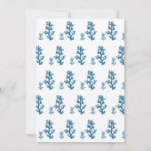 Blaues Seepferd tropische Küste Save The Date (Rückseite)