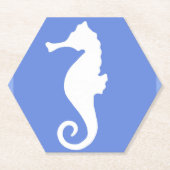 Blaues Seepferd Untersetzer (Vorderseite)